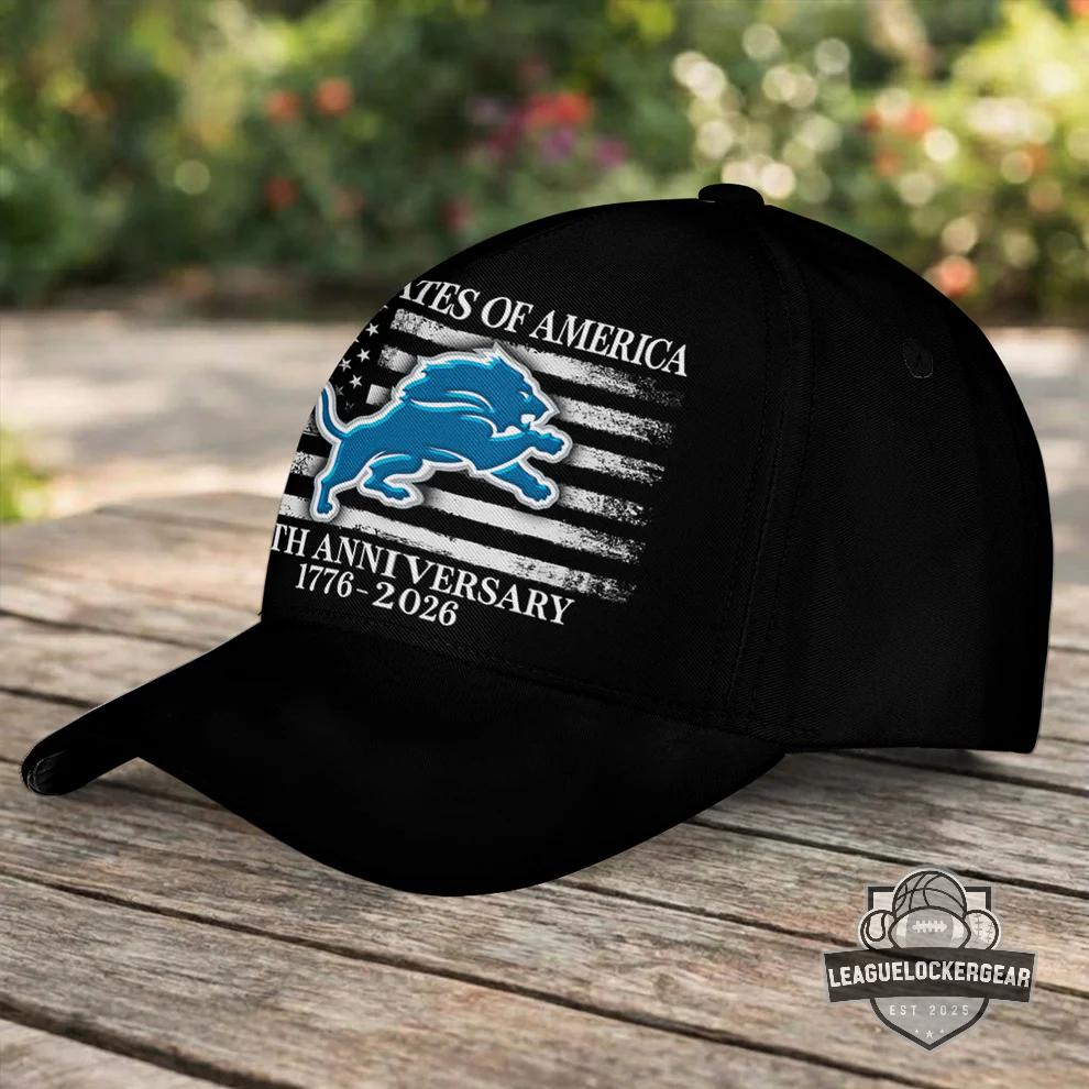 Detroit Lions United States Of America 250th Anniversary Cap