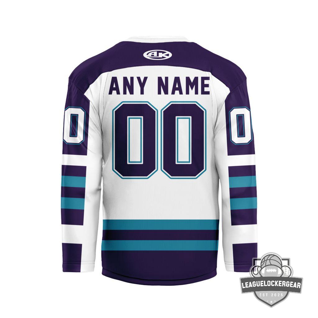 Orlando Solar Bears Personalized 2026 Throwback V-shaped Hockey Jersey