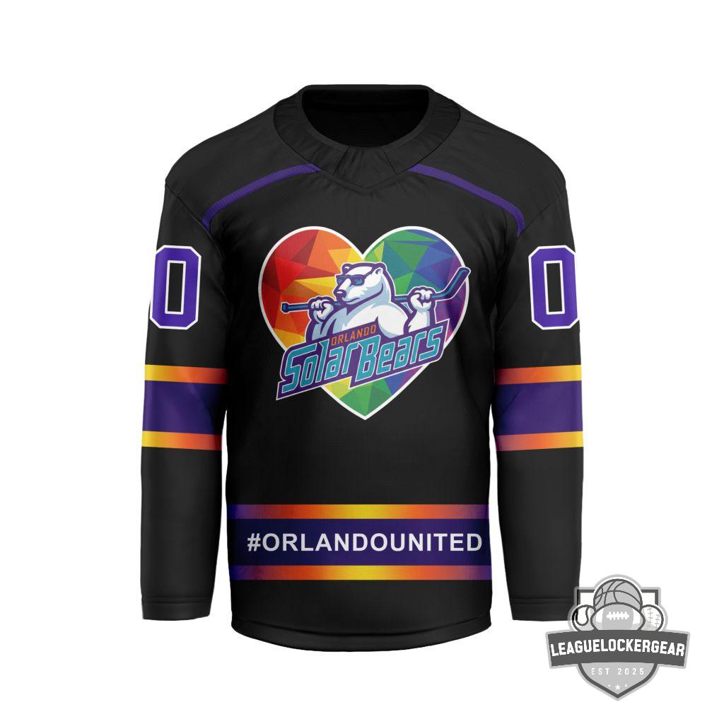 Orlando Solar Bears Personalized 2026 First Responders Appreciation V-shaped Hockey Jersey