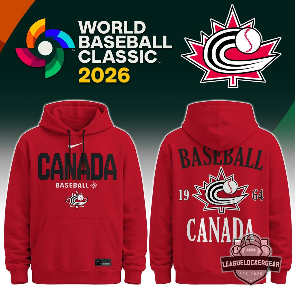 Team Canada Baseball World Baseball Classic 2026 Hoodie
