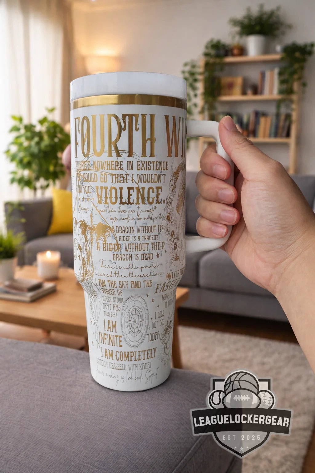 Fourth Wing Basgiath Tumbler with Handle