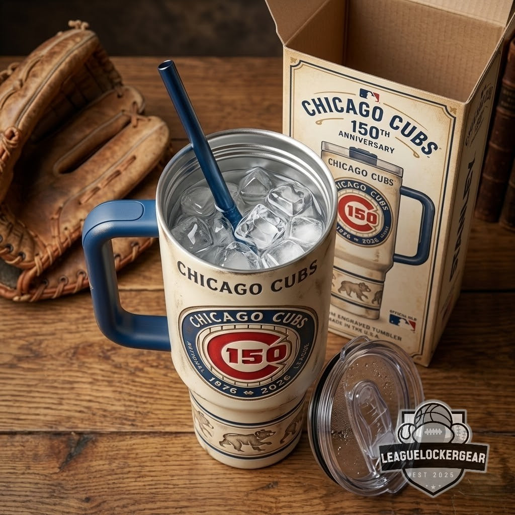 Chicago Cubs 150th Anniversary 1876-2026 Stanley Tumbler