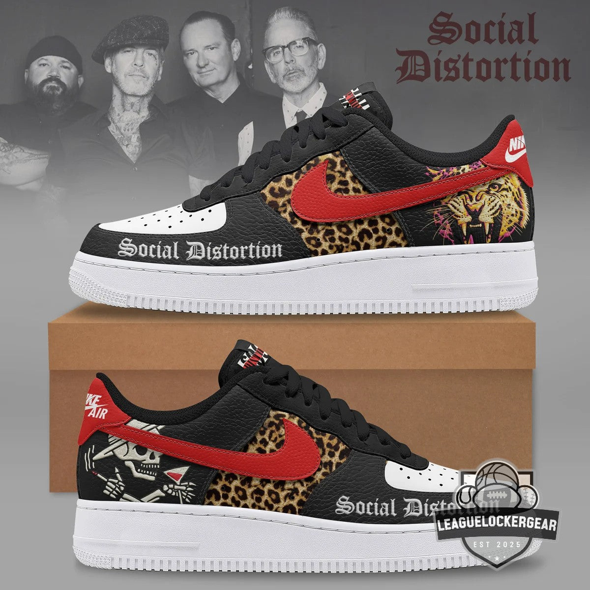 Social Distortion Tour 2026 Custom Air Force 1 Shoes