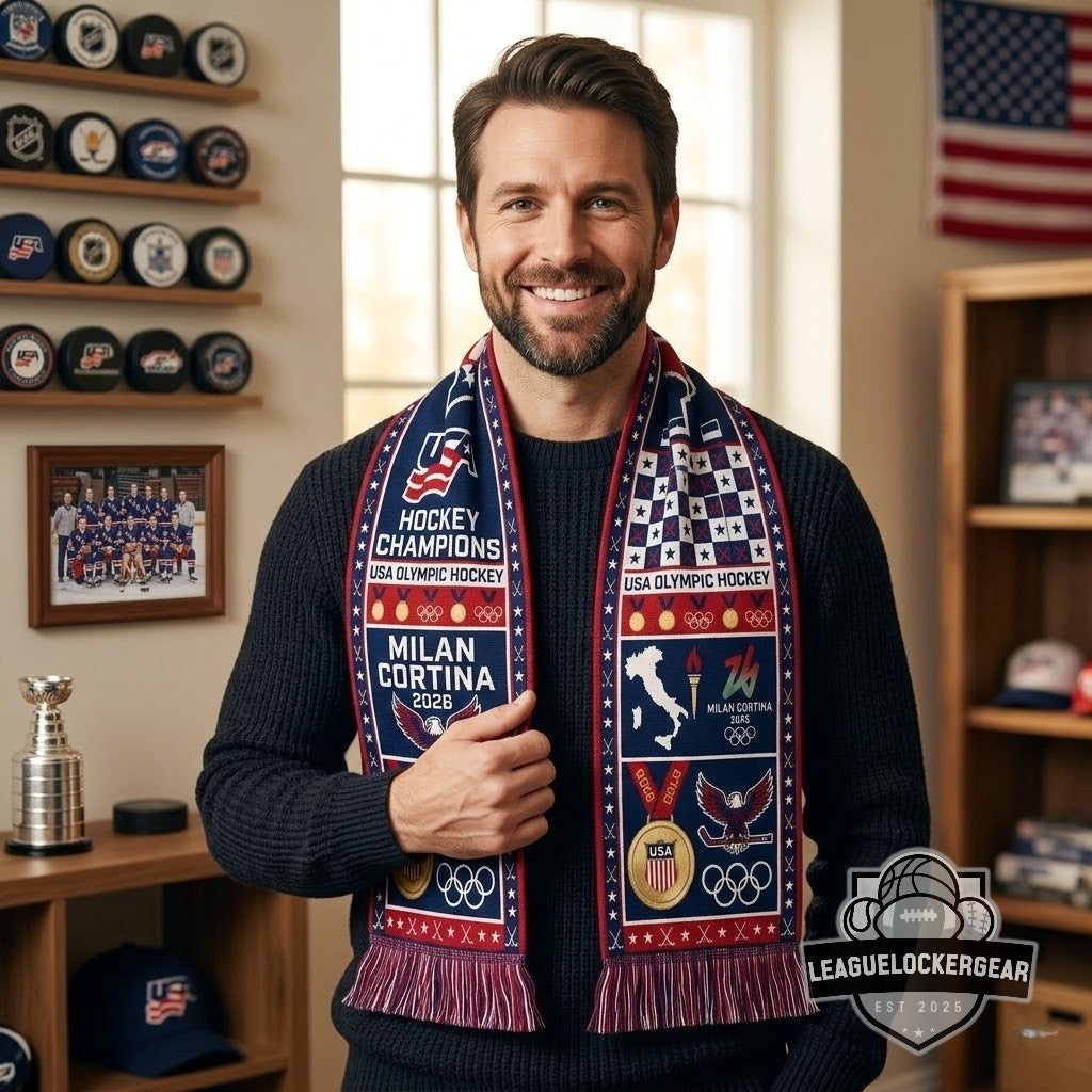 Team USA Hockey Milan Cortina 2026 Olympic Champions Scarf