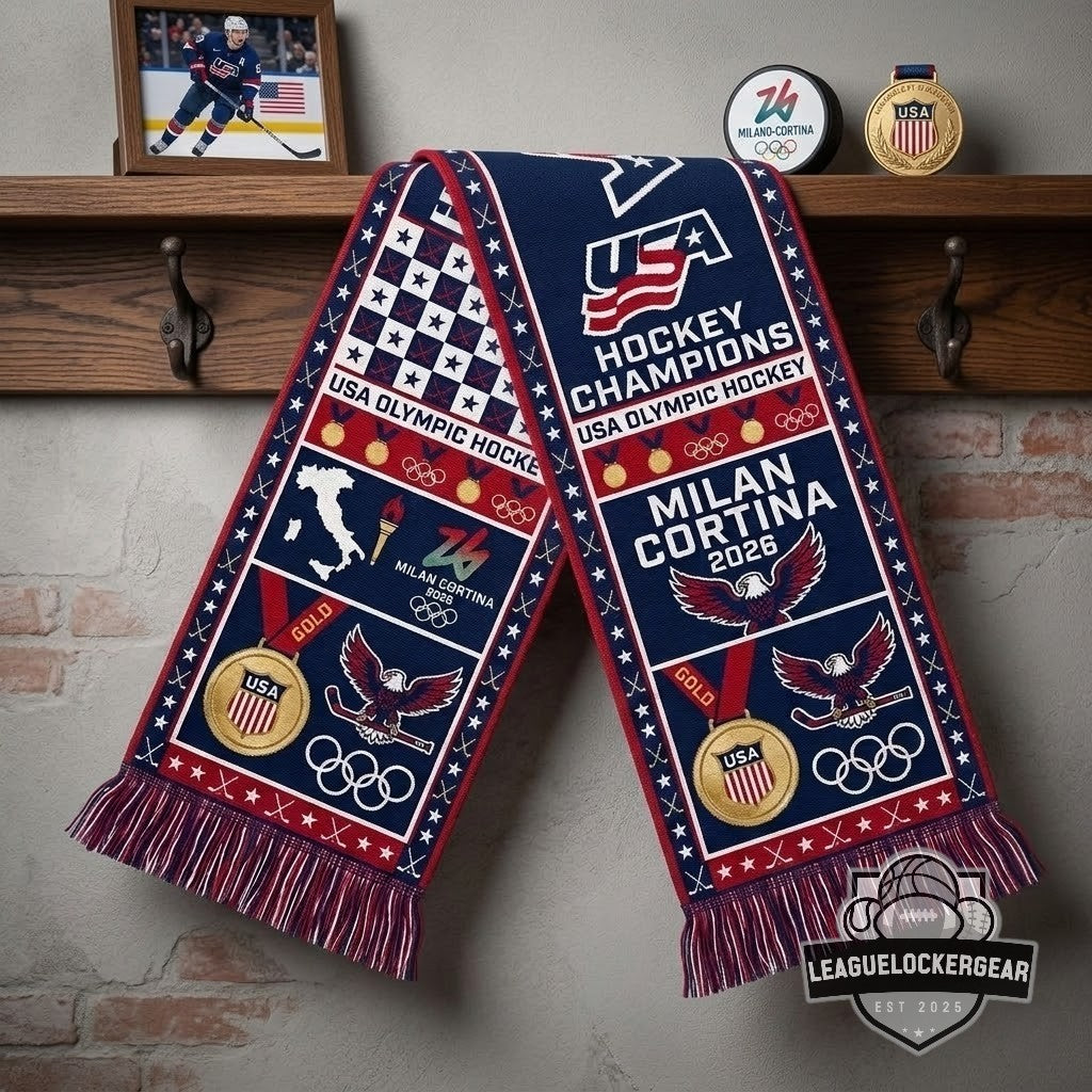 Team USA Hockey Milan Cortina 2026 Olympic Champions Scarf