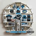 Carolina Panthers 3D Visual Effect Acrylic Wall Clock