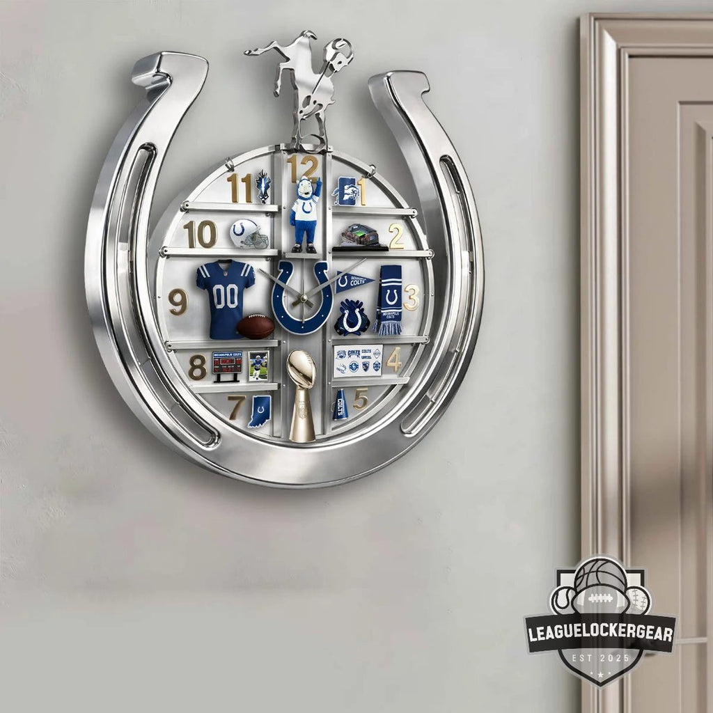 Indianapolis Colts Decorative 3D Visual Effect Acrylic Wall Clock