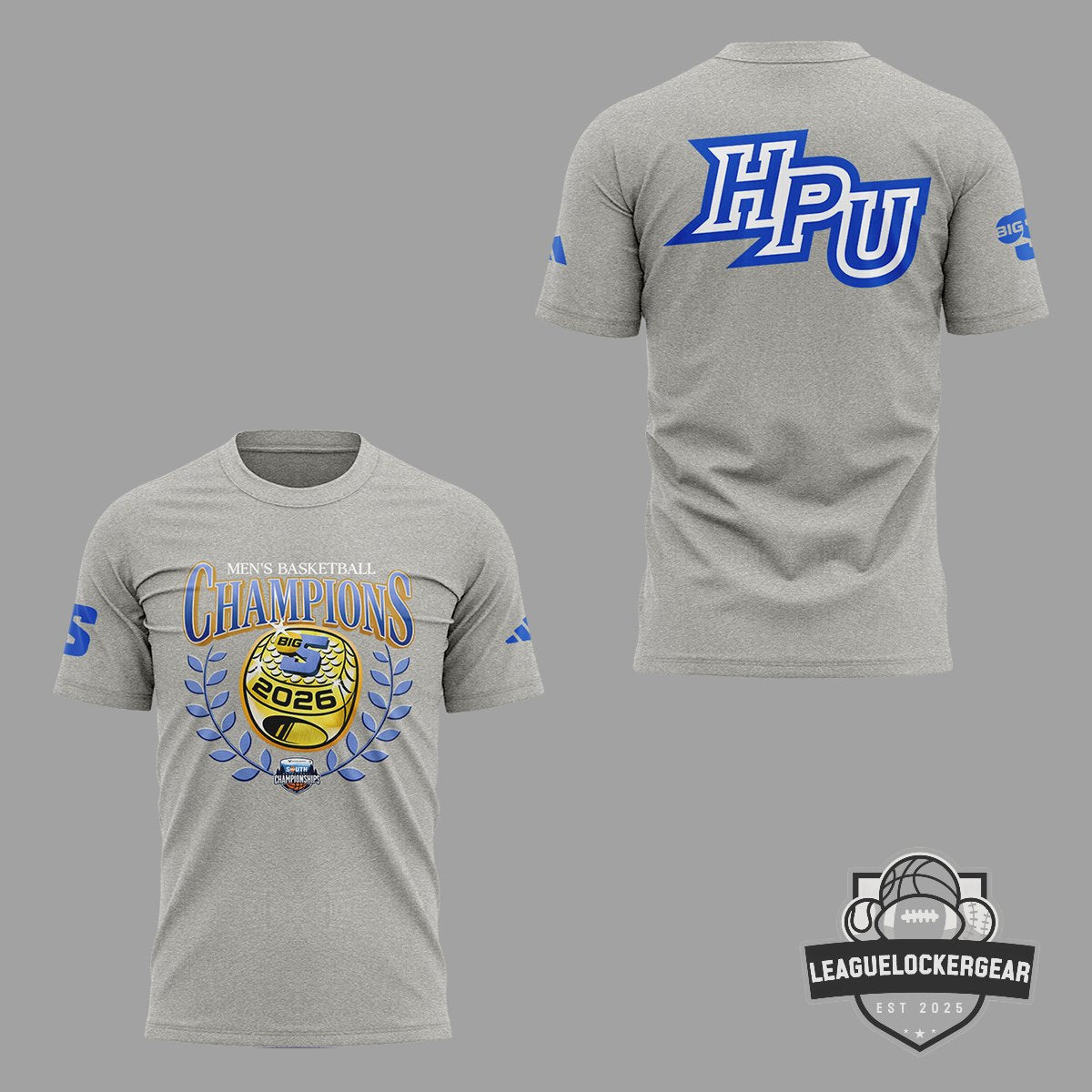 High Point Panthers 2026 Big South Men’s Basketball Tournament Champions T-Shirt