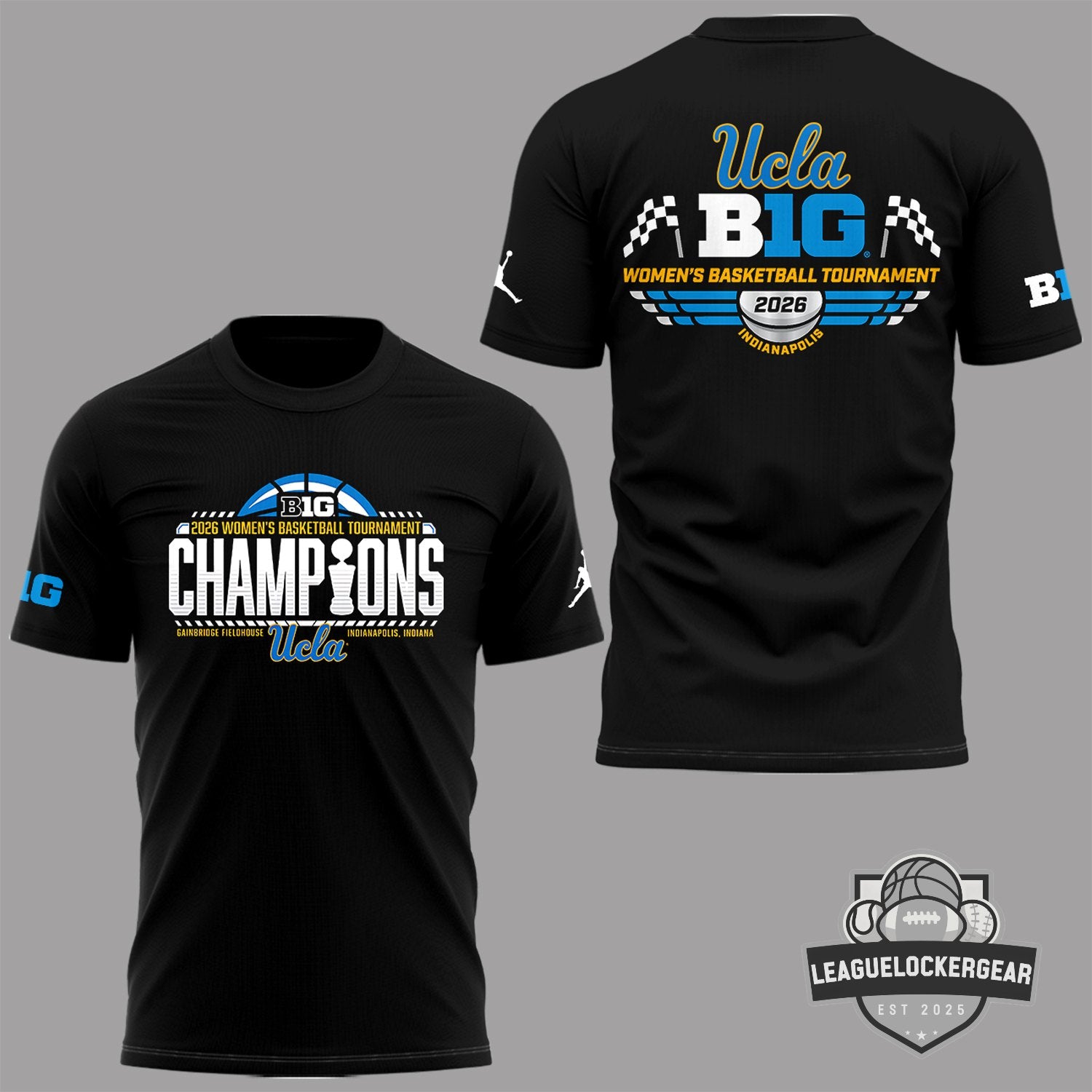 UCLA 2026 Big Ten Women’s Basketball Tournament Champions T-Shirt