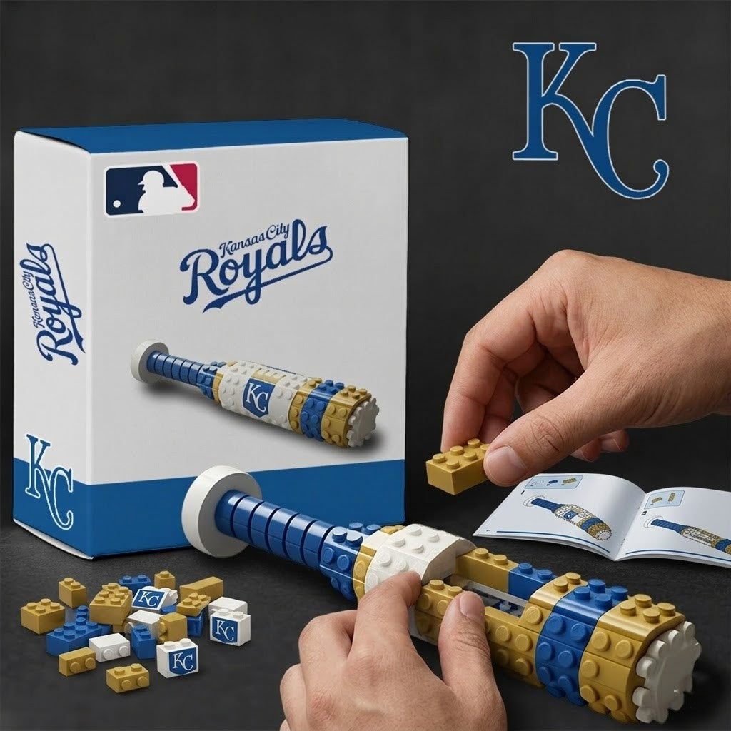 Kansas City Royals Baseball Bat Building Blocks Set