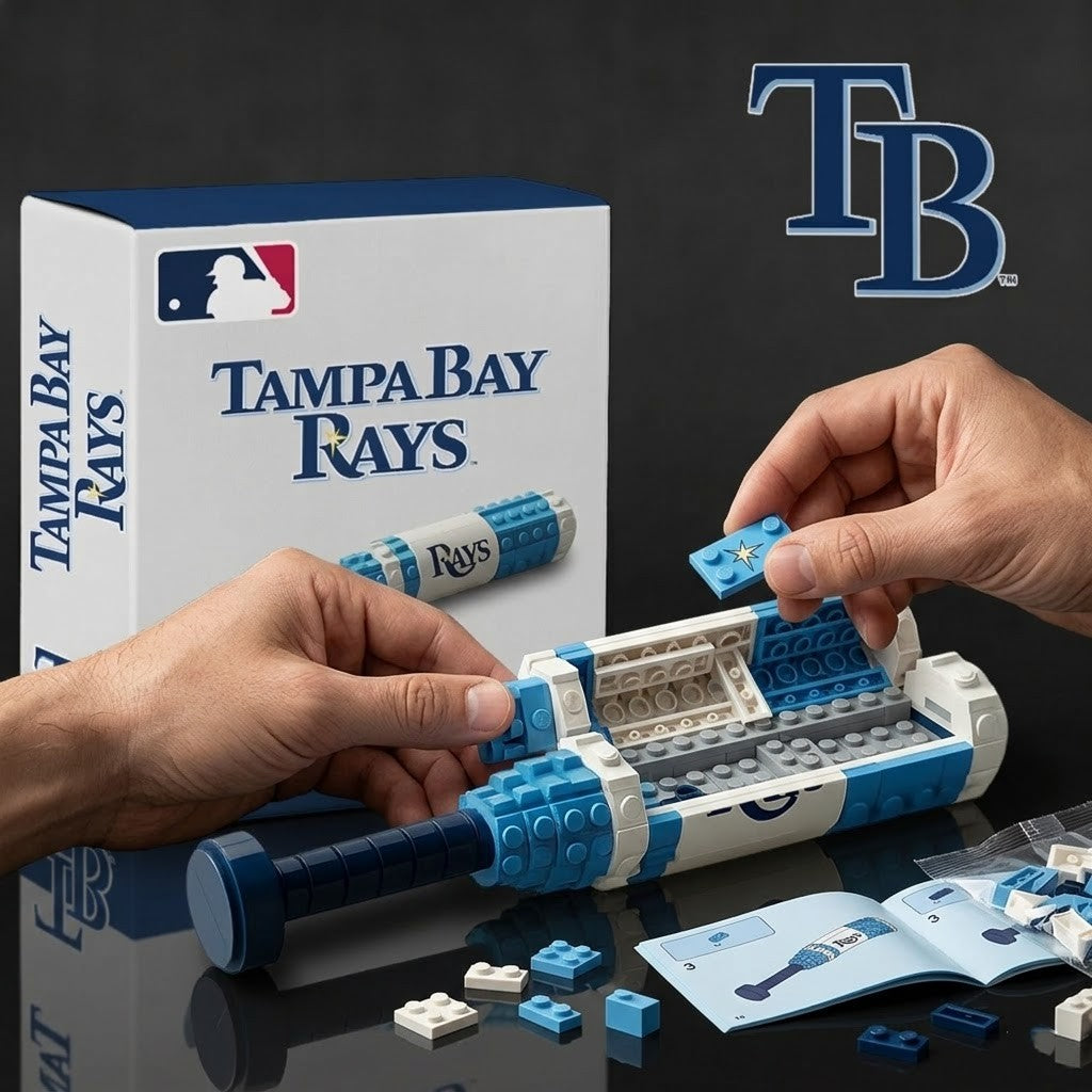 Tampa Bay Rays Baseball Bat Building Blocks Set