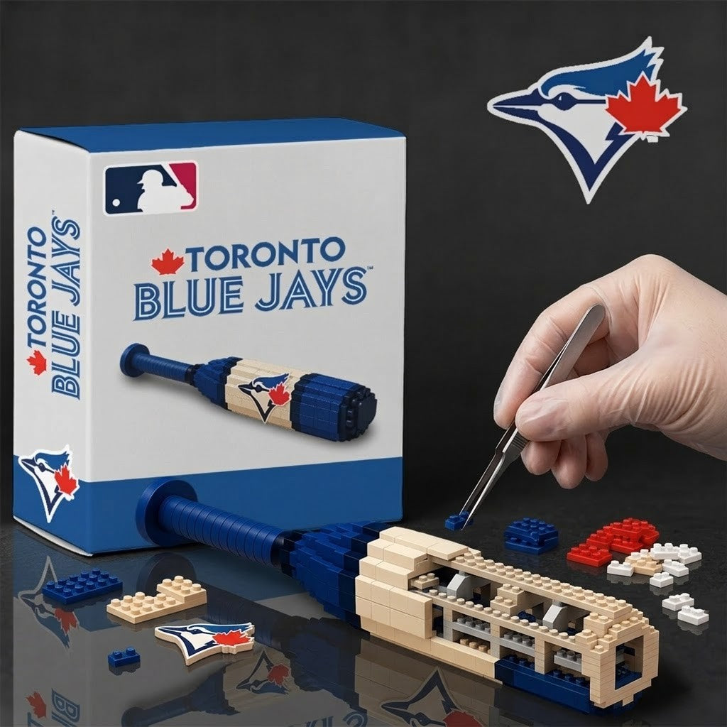 Toronto Blue Jays Baseball Bat Building Block Set