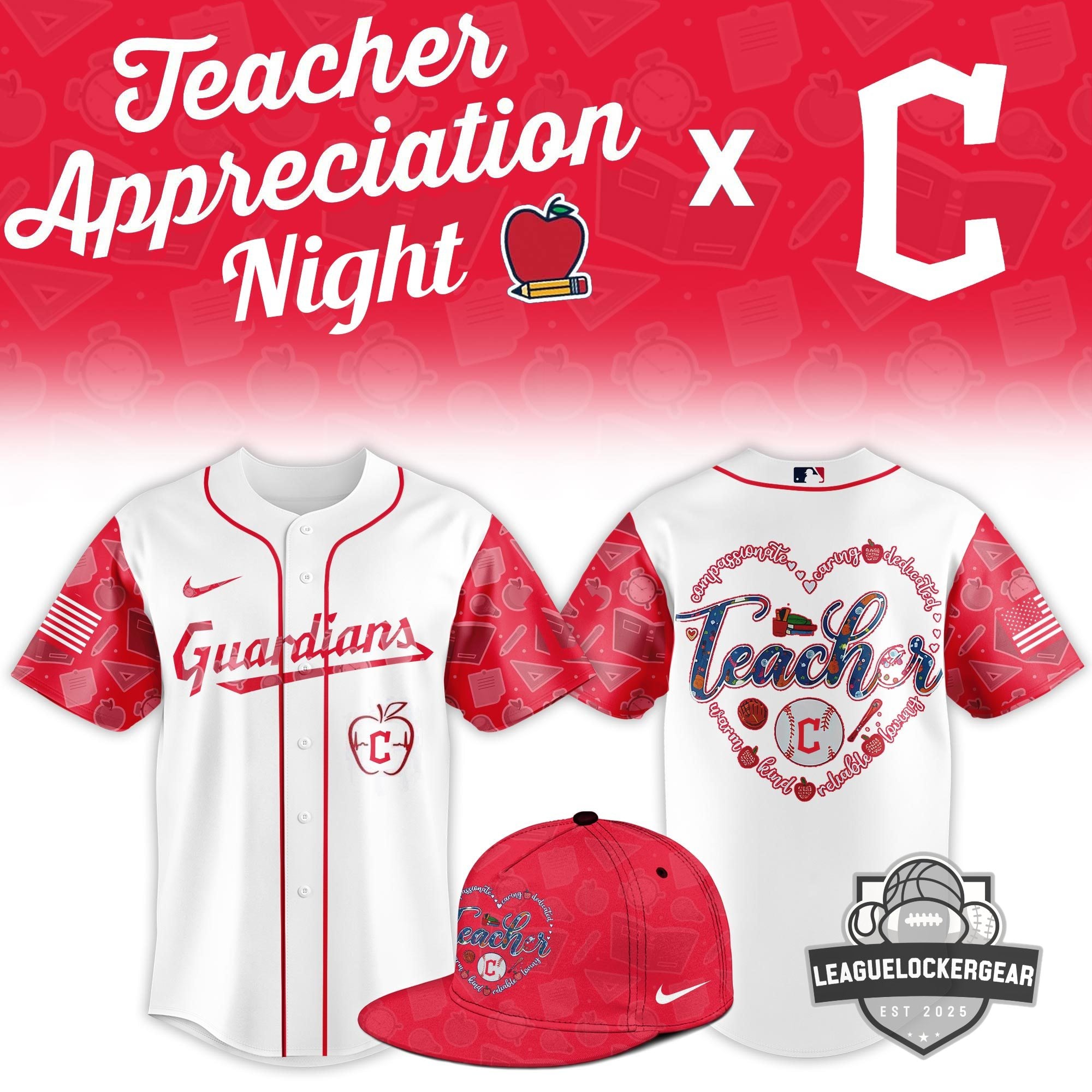 Cleveland Guardians Teacher Appreciation Night Baseball Jersey