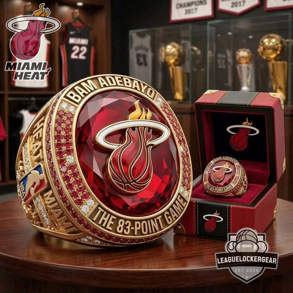 Miami Heat Bam Adebayo The 83-Point Game Championship Ring