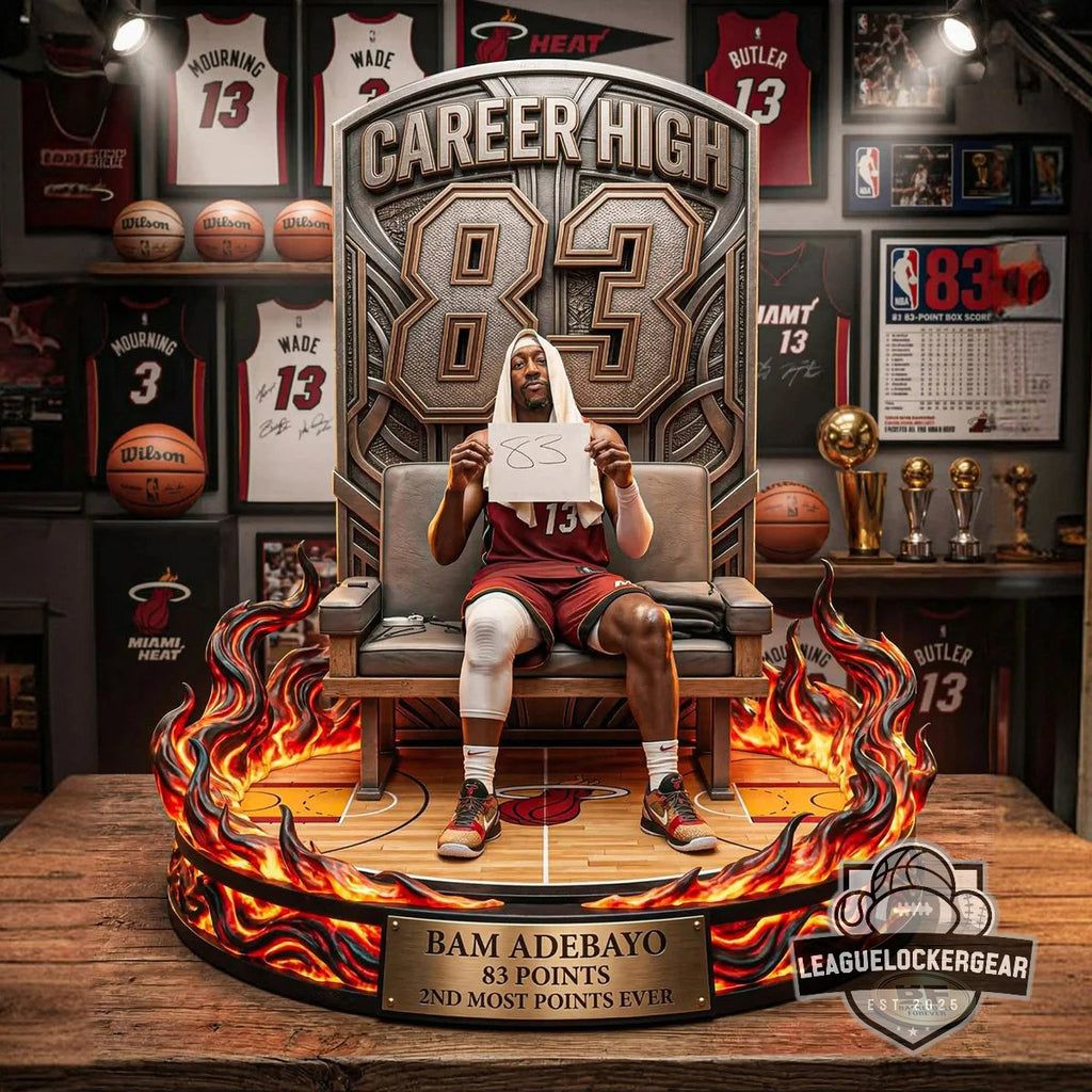 Bam Adebayo Career High 83 Points Acrylic Plaque