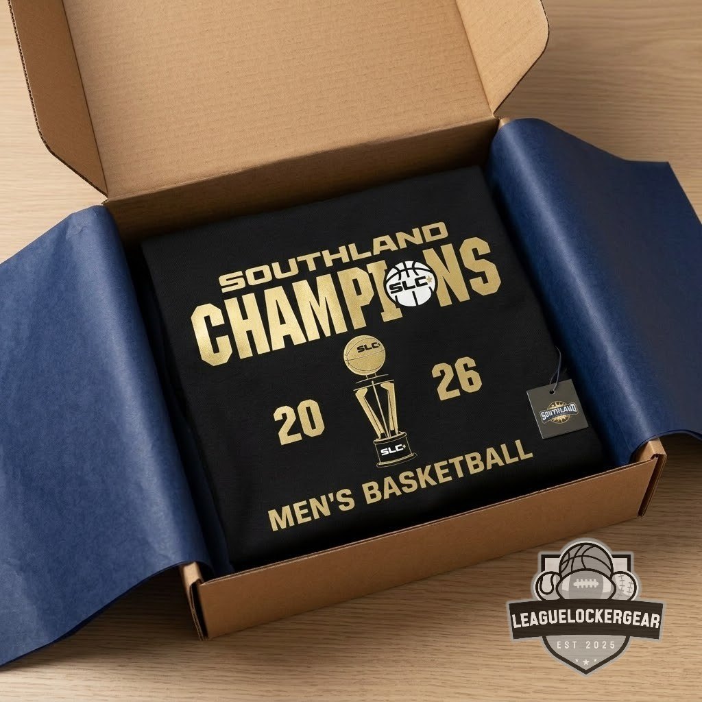 McNeese Cowboys 2026 Southland Champions Men’s Basketball T-Shirt