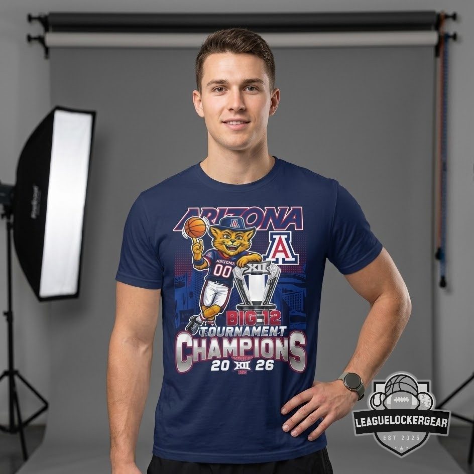 Arizona Wildcats Big 12 Tournament Champions 2026 T-Shirt