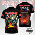 Iron Maiden Run For Your Lives World Tour 2026 3D T-Shirt