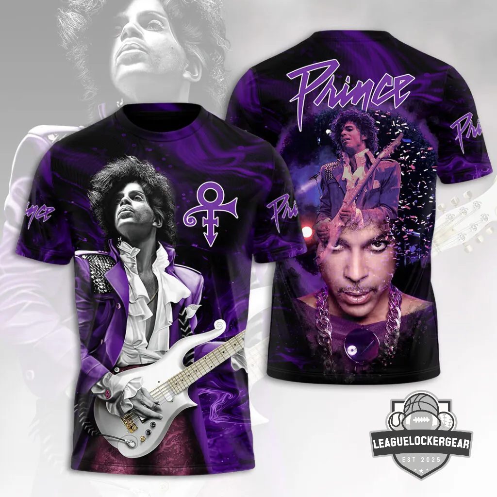 Prince Purple Rain Love Symbol Tribute 3D T-Shirt