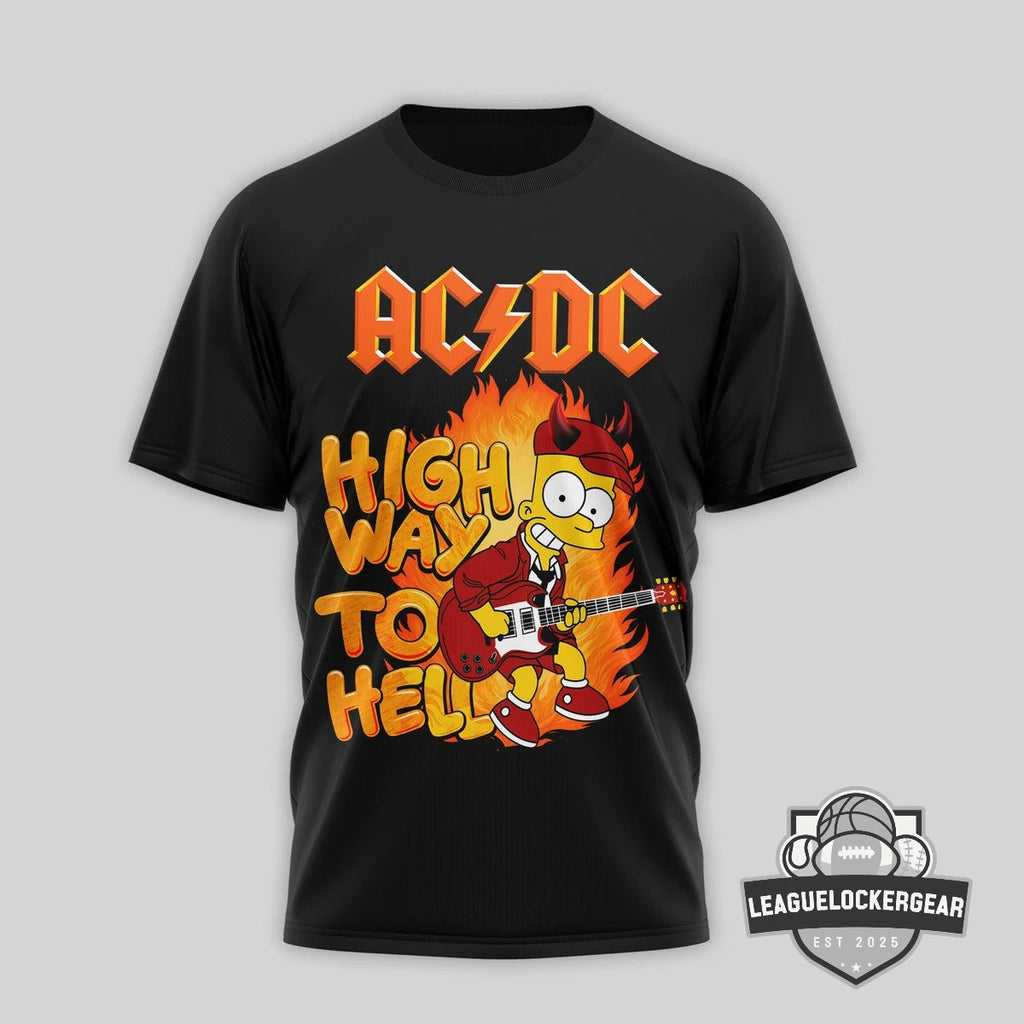 AC/DC The Simpsons Highway To Hell T-Shirt