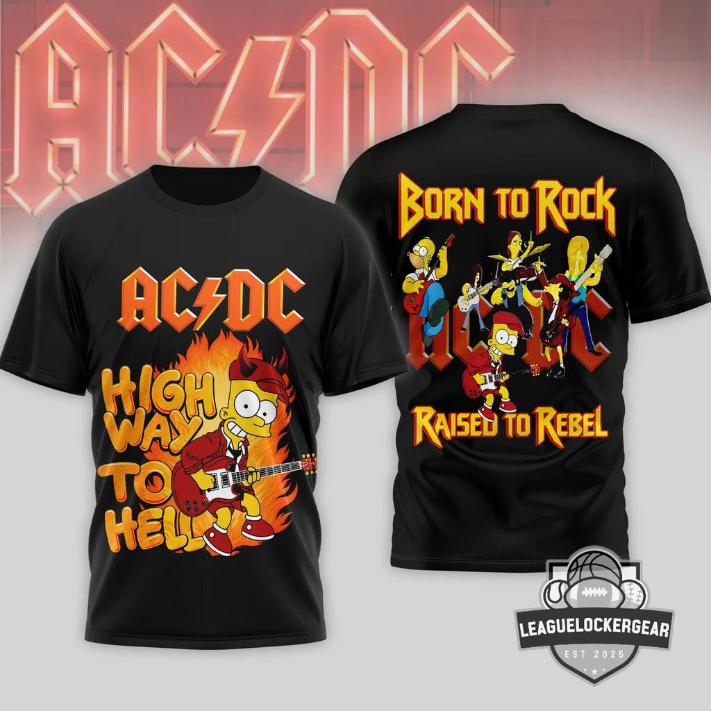 AC/DC The Simpsons Highway To Hell T-Shirt
