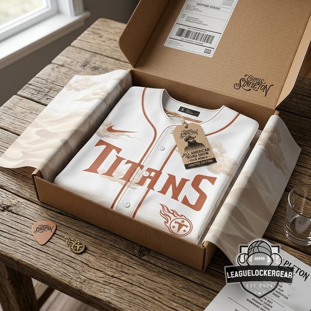 Chris Stapleton Tennessee Titans All American Road Show Baseball Jersey