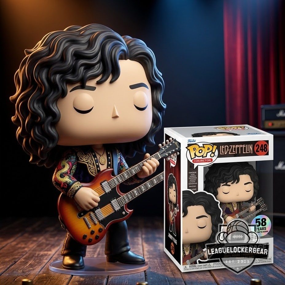 Led Zeppelin Jimmy Page 58 Years Anniversary Funko Pop Figure