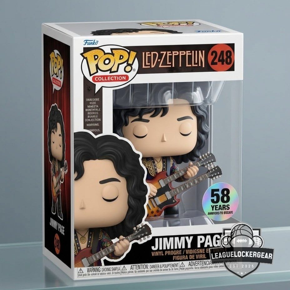 Led Zeppelin Jimmy Page 58 Years Anniversary Funko Pop Figure