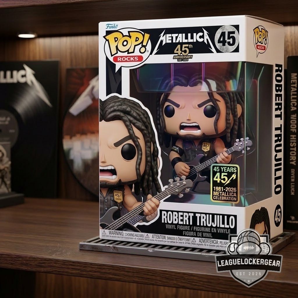 Metallica Robert Trujillo 45th Anniversary Funko Pop Rocks Vinyl Figure