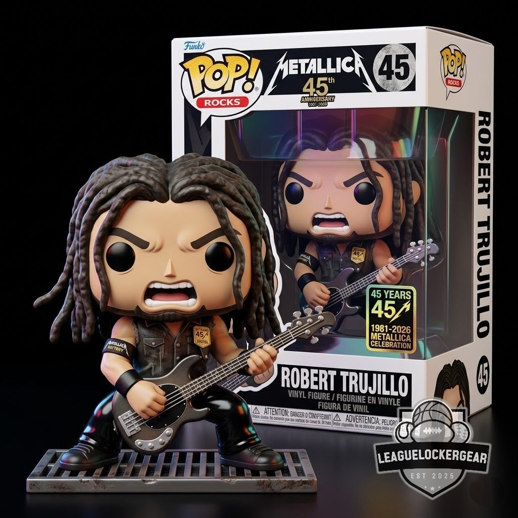 Metallica Robert Trujillo 45th Anniversary Funko Pop Rocks Vinyl Figure