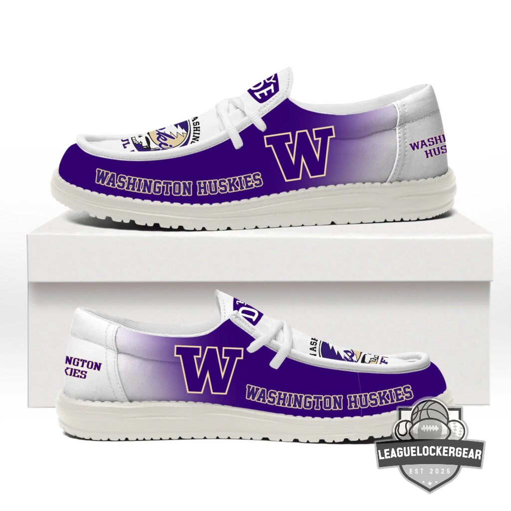 Washington Huskies Grateful Dead Steal Your Face Hey Dude Shoes