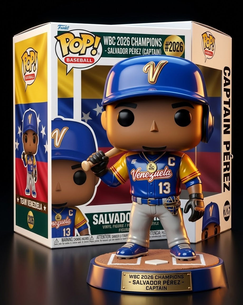 Team Venezuela WBC 2026 Champions Salvador Pérez Captain Funko Pop Vinyl Figure