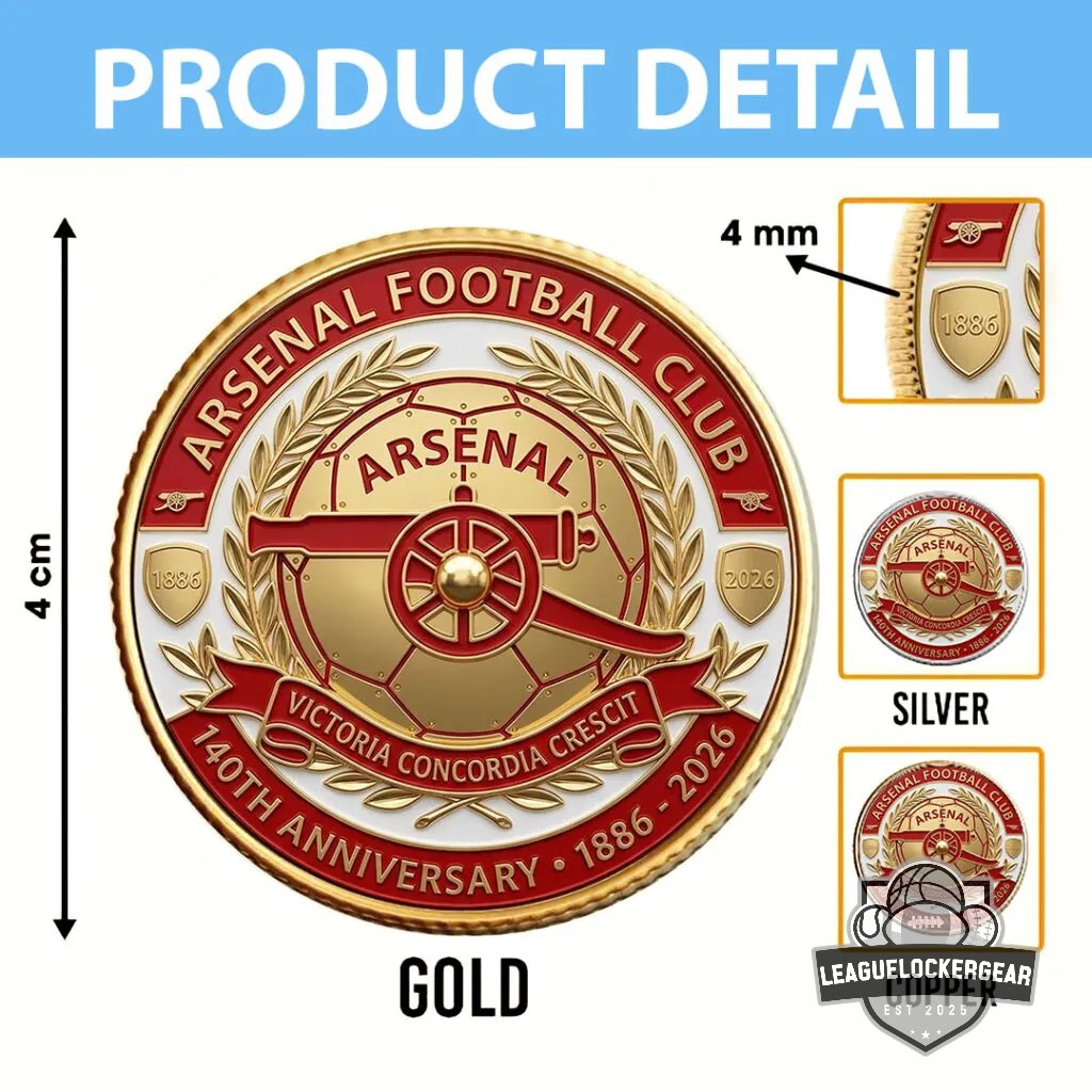 Arsenal Football Club 140th Anniversary 1886-2026 Commemorative Coin
