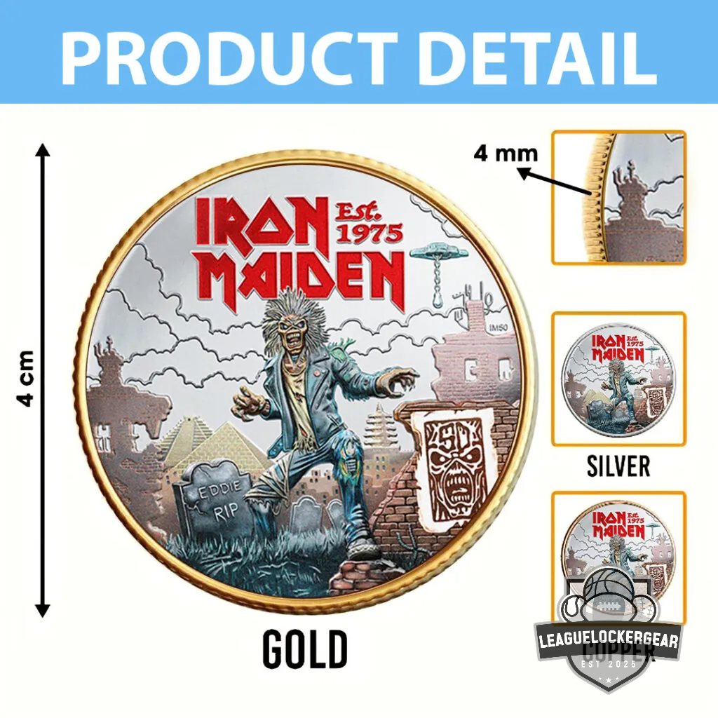 Iron Maiden 50th Anniversary Est 1975 Collectible Coin