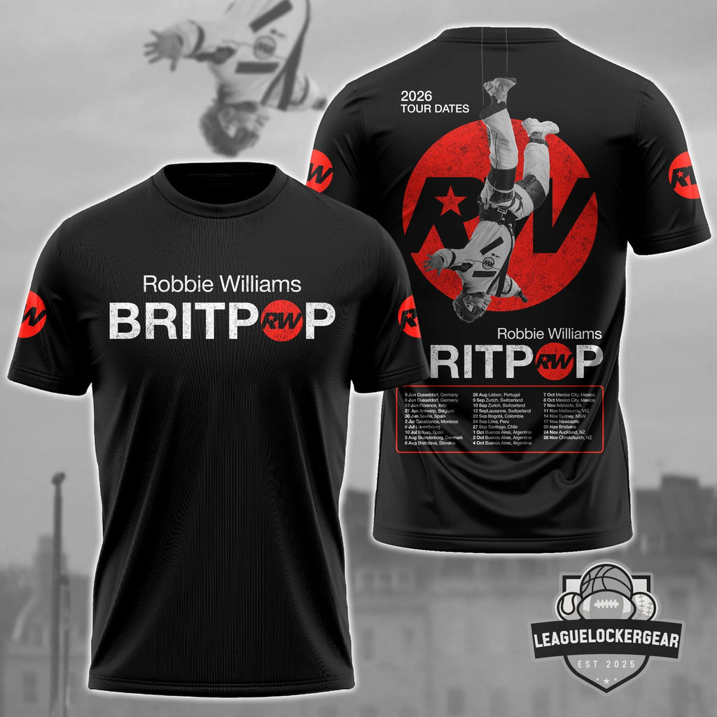 Robbie Williams Britpop Tour 2026 T-Shirt