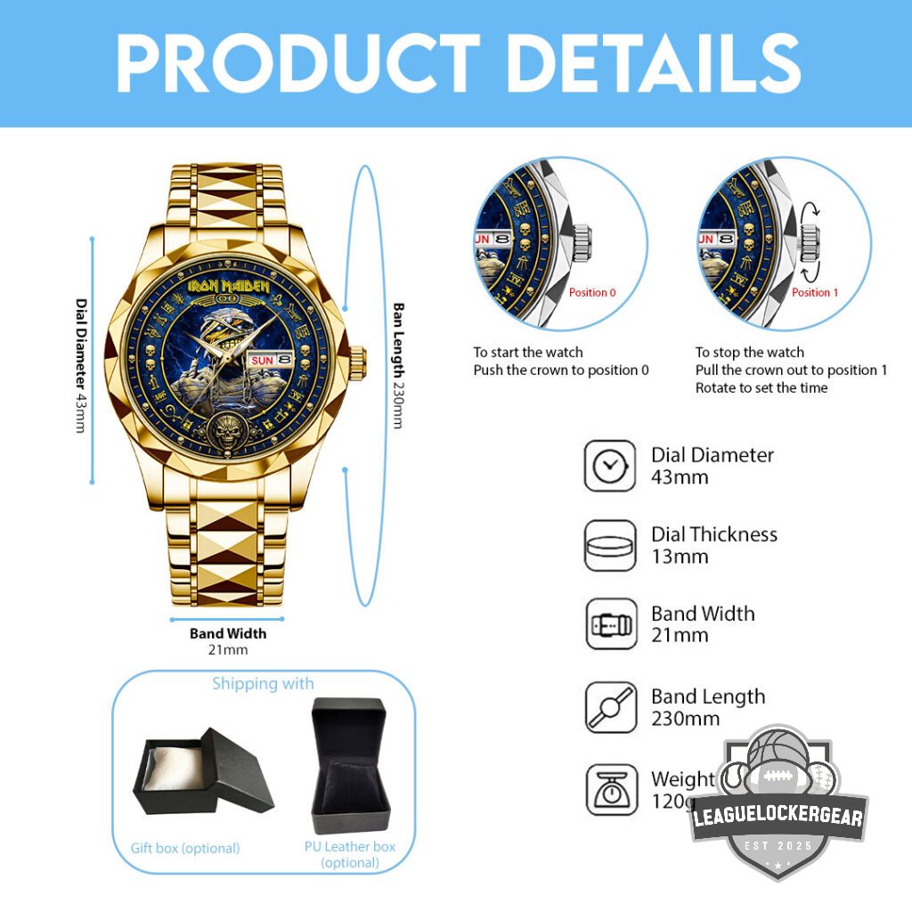 Iron Maiden 50th Anniversary Alloy Luxury Quartz Watch