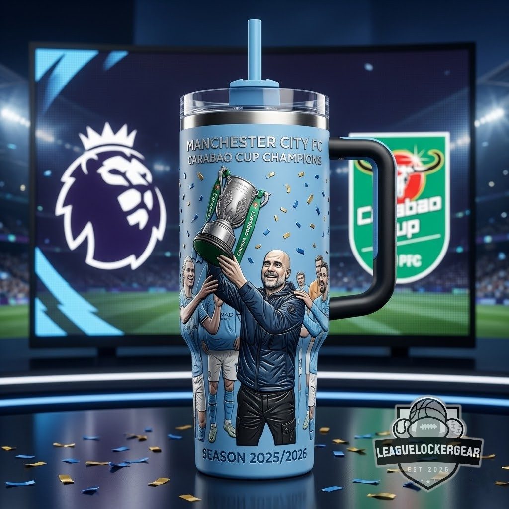Manchester City FC Carabao Cup Champions Season 2025/2026 Handled Tumbler
