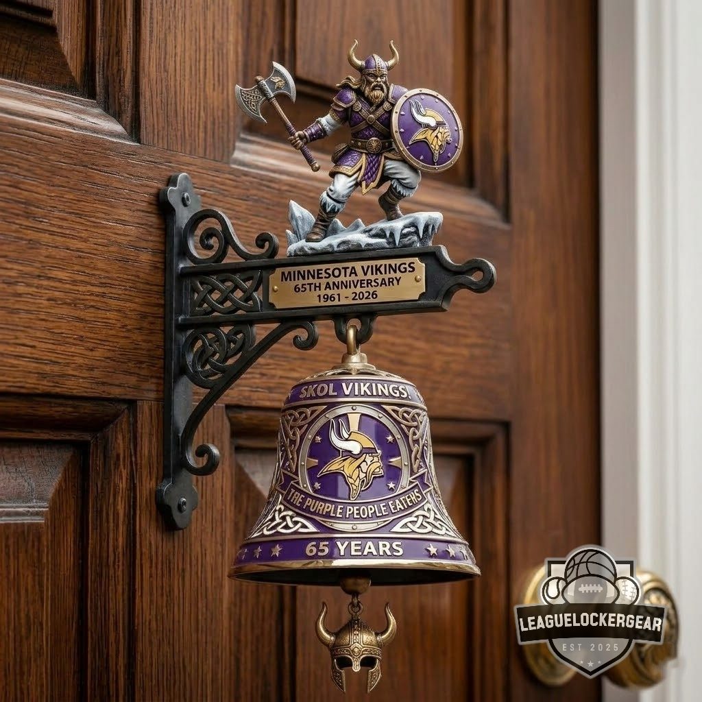 Minnesota Vikings 65th Anniversary Wall Bell