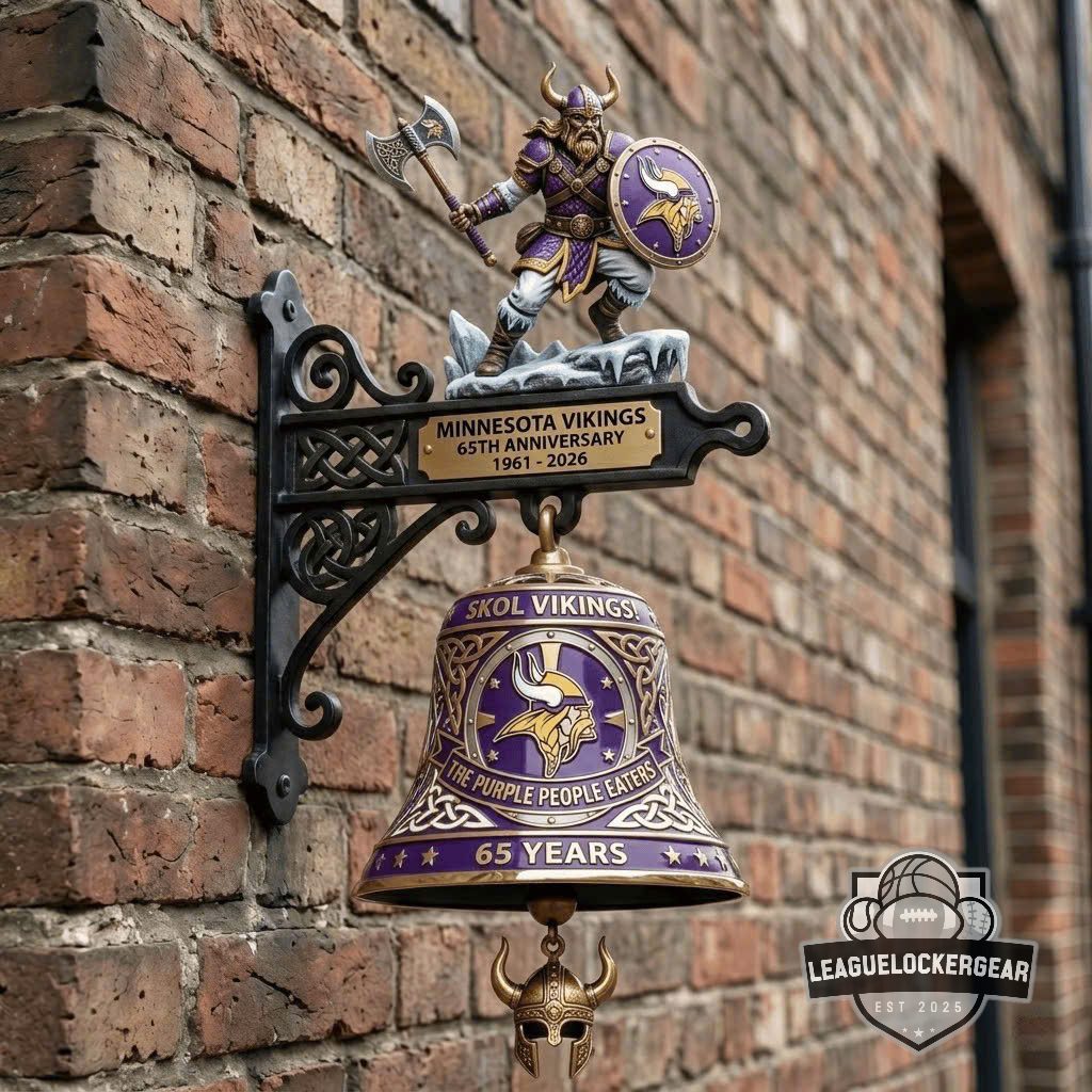 Minnesota Vikings 65th Anniversary Wall Bell