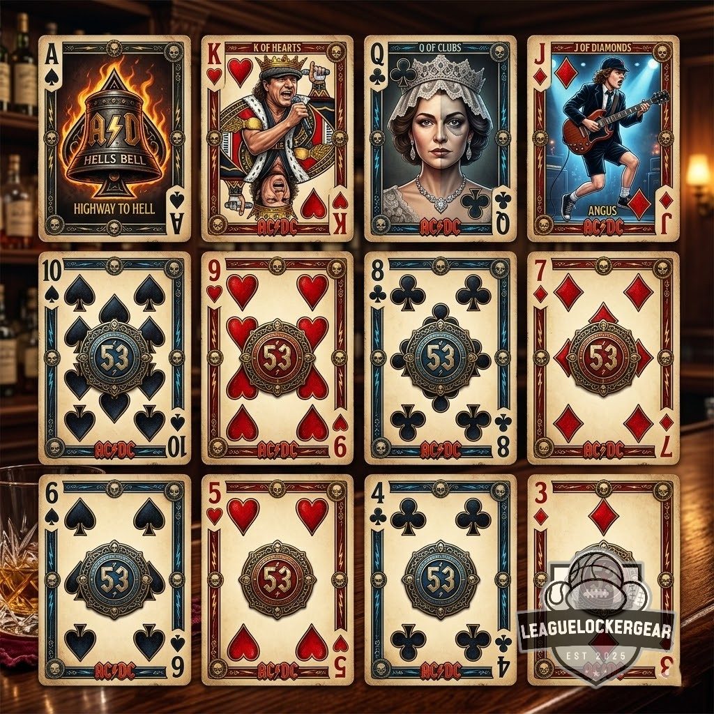AC/DC 53rd Anniversary Highway to Hell Playing Cards