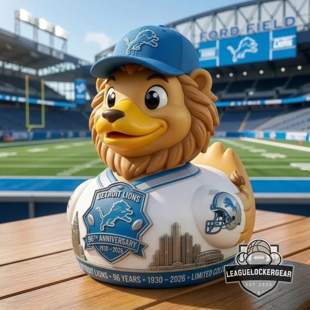 Detroit Lions 96th Anniversary 1930-2026 Rubber Duck
