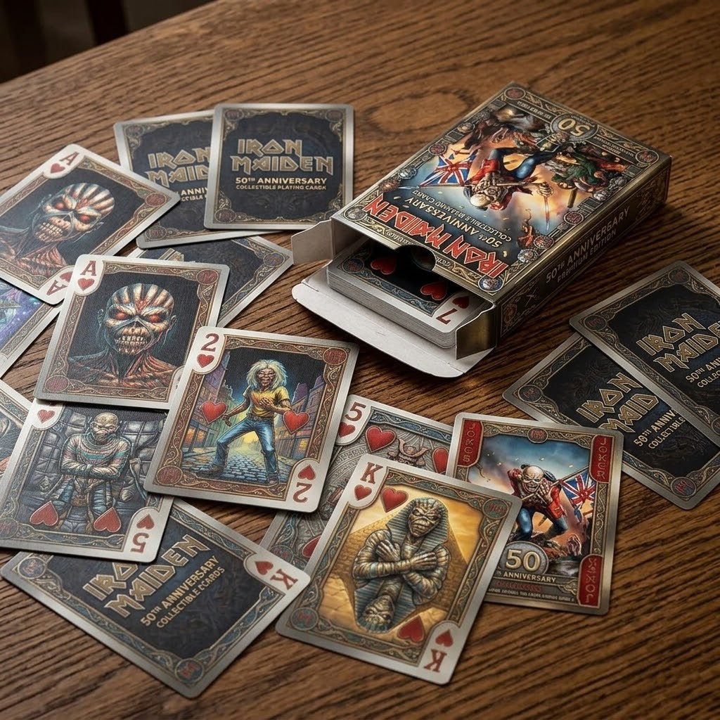 Iron Maiden 50th Anniversary Collectible Playing Cards