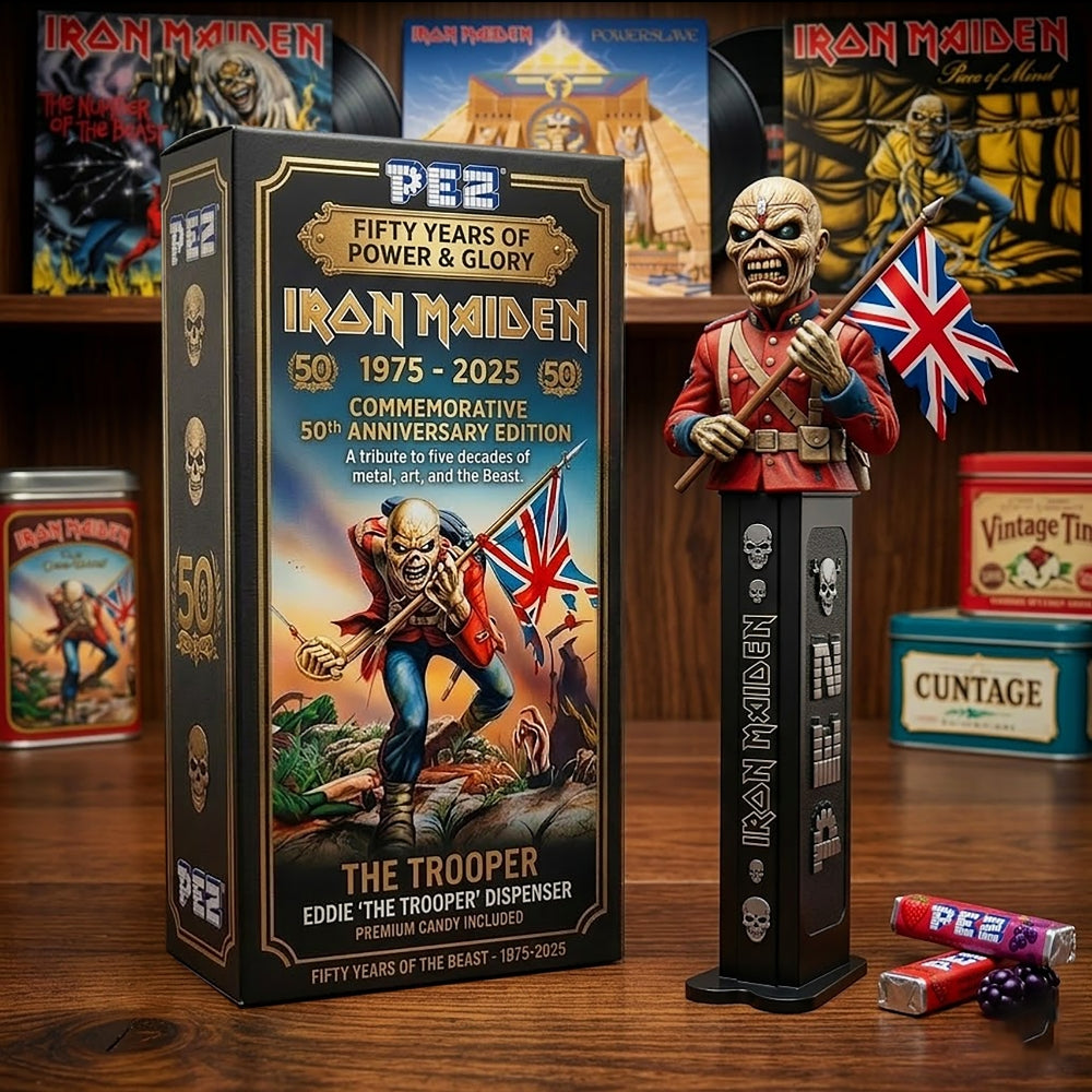 Iron Maiden 50th Anniversary The Trooper PEZ Dispenser