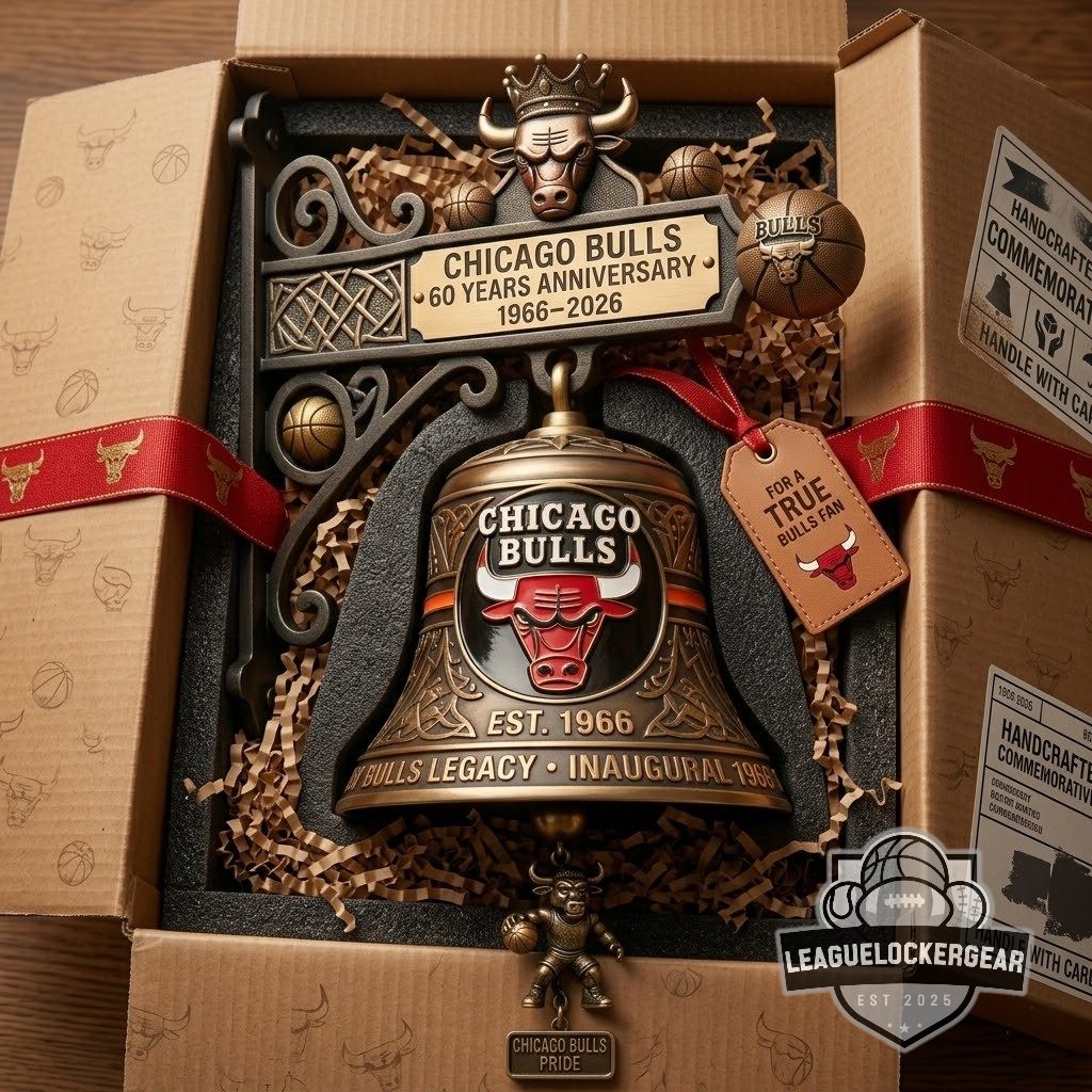 Chicago Bulls 60 Years Anniversary Wall Bell