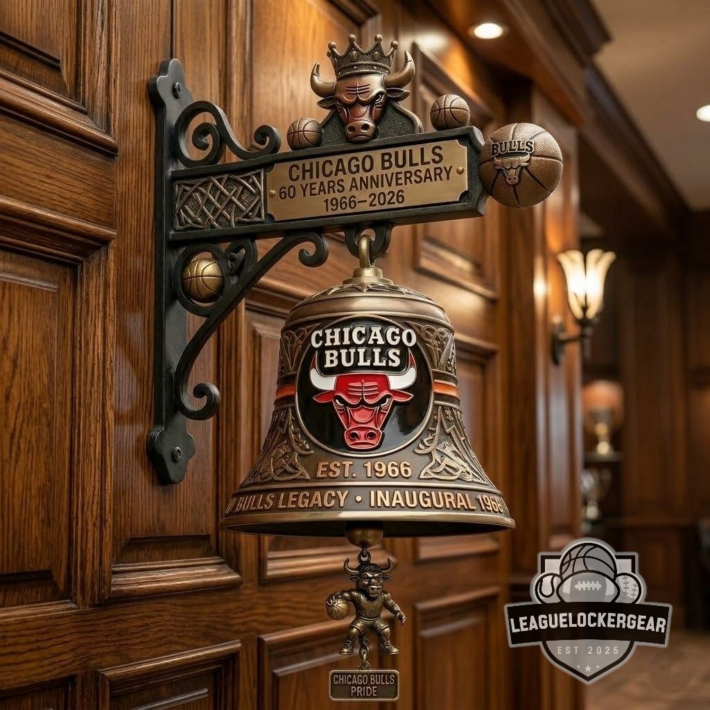Chicago Bulls 60 Years Anniversary Wall Bell