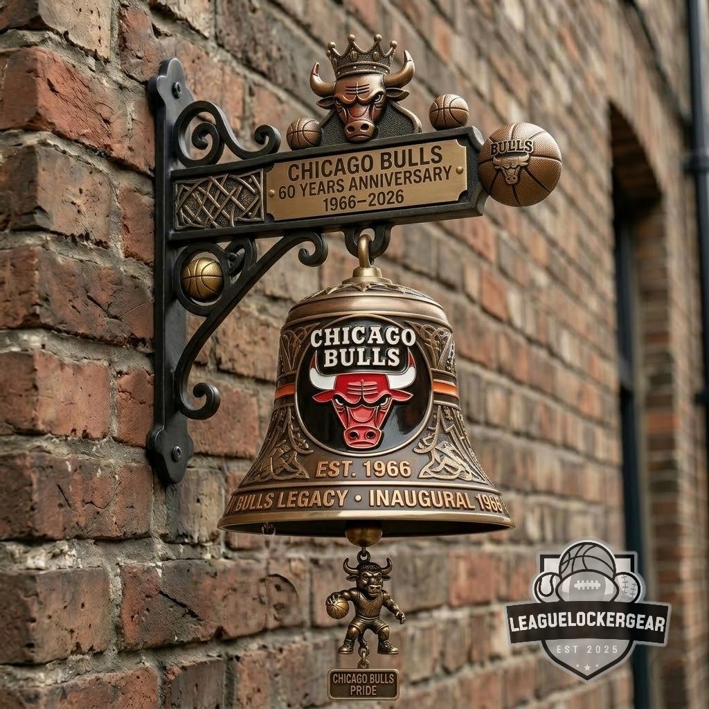 Chicago Bulls 60 Years Anniversary Wall Bell