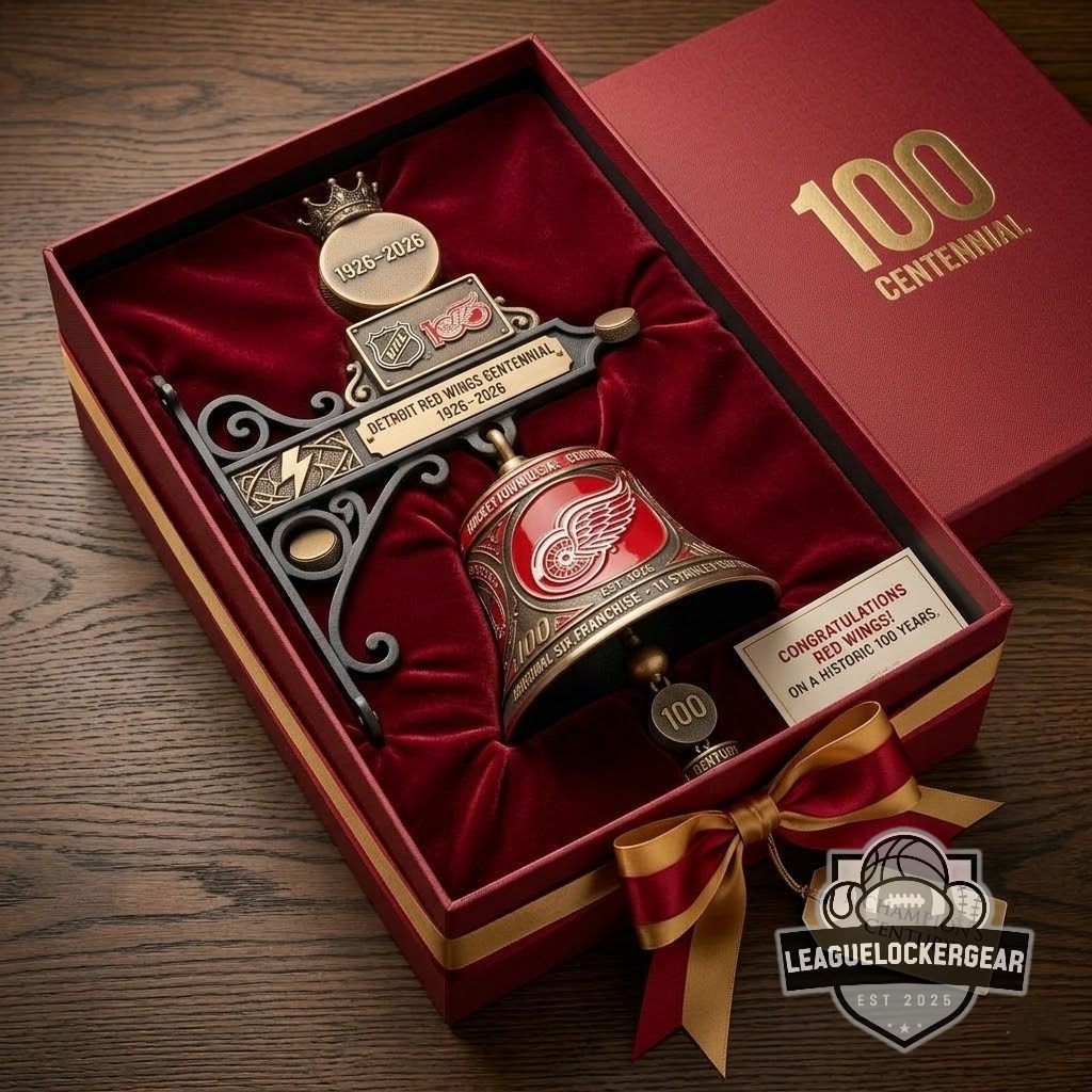 Detroit Red Wings Centennial 1926-2026 Wall Bell