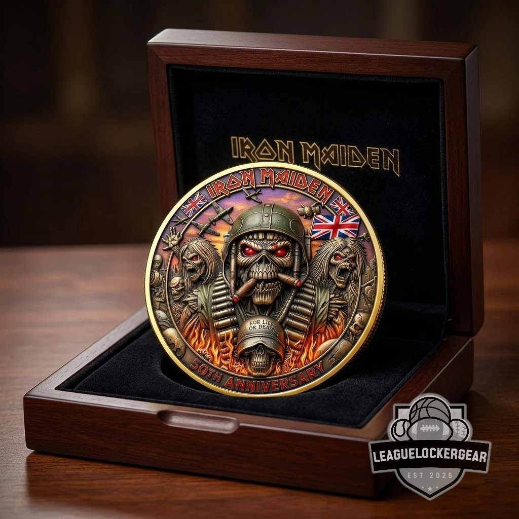 Iron Maiden 50th Anniversary Challenge Coin
