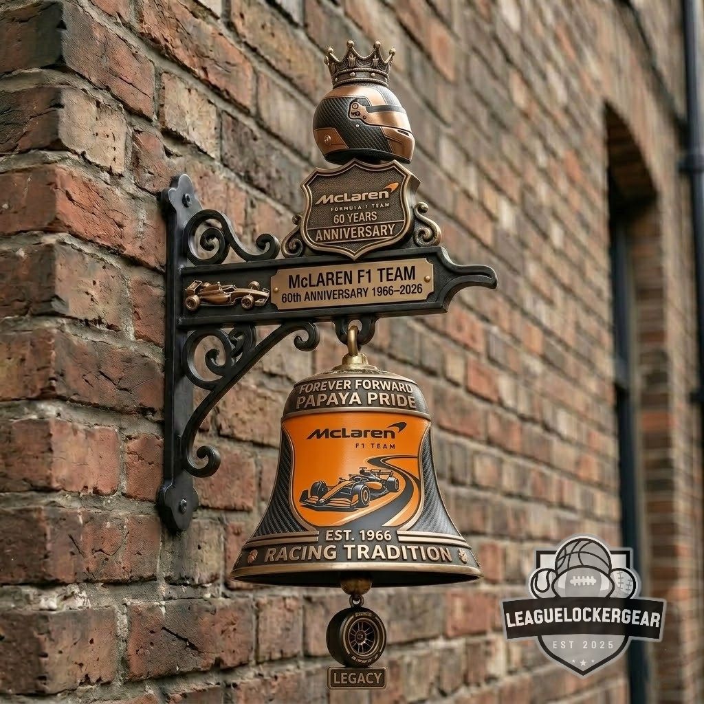 McLaren F1 Team 60th Anniversary 1966-2026 Wall Hanging Bell