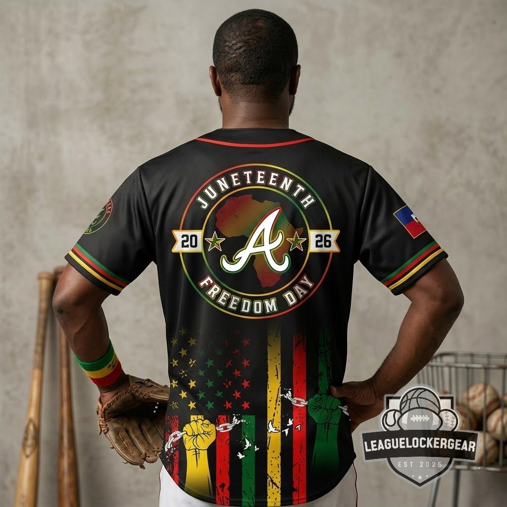 Atlanta Braves Juneteenth Freedom Day Baseball Jersey